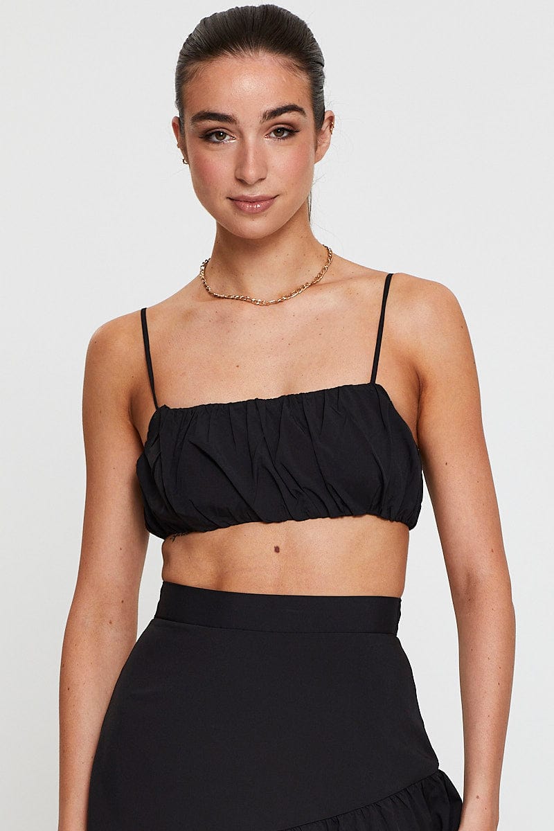 BRALET Black Bralette Top Sleeveless for Women by Ally