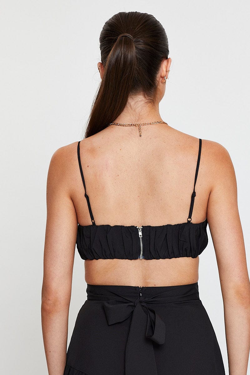 BRALET Black Bralette Top Sleeveless for Women by Ally