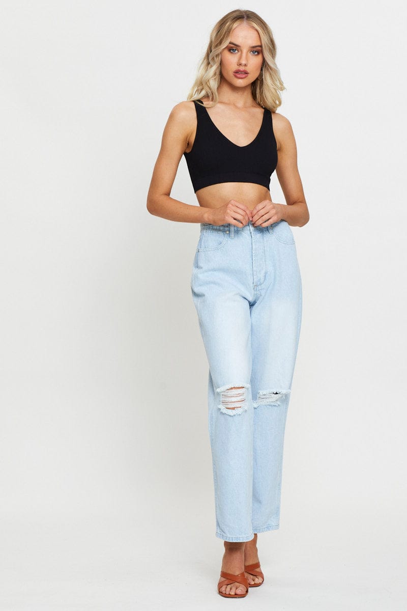 BRALETTE Black Bralette Seamless for Women by Ally