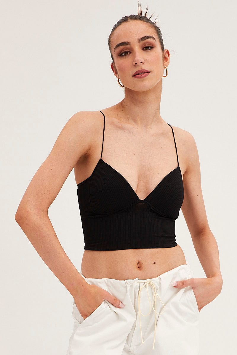 BRALETTE Black Bralette Seamless for Women by Ally