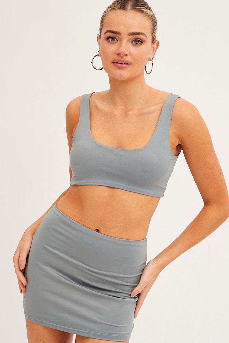 BRALETTE Green Bralette Double Layer for Women by Ally