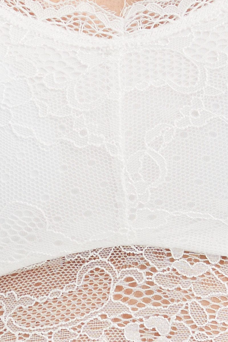 BRALETTE White Bralette Lace for Women by Ally