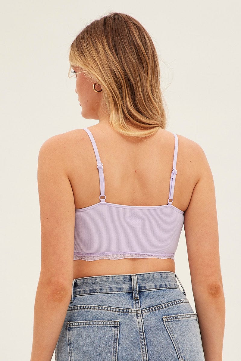 Purple Bralette Seamless for Ally Fashion