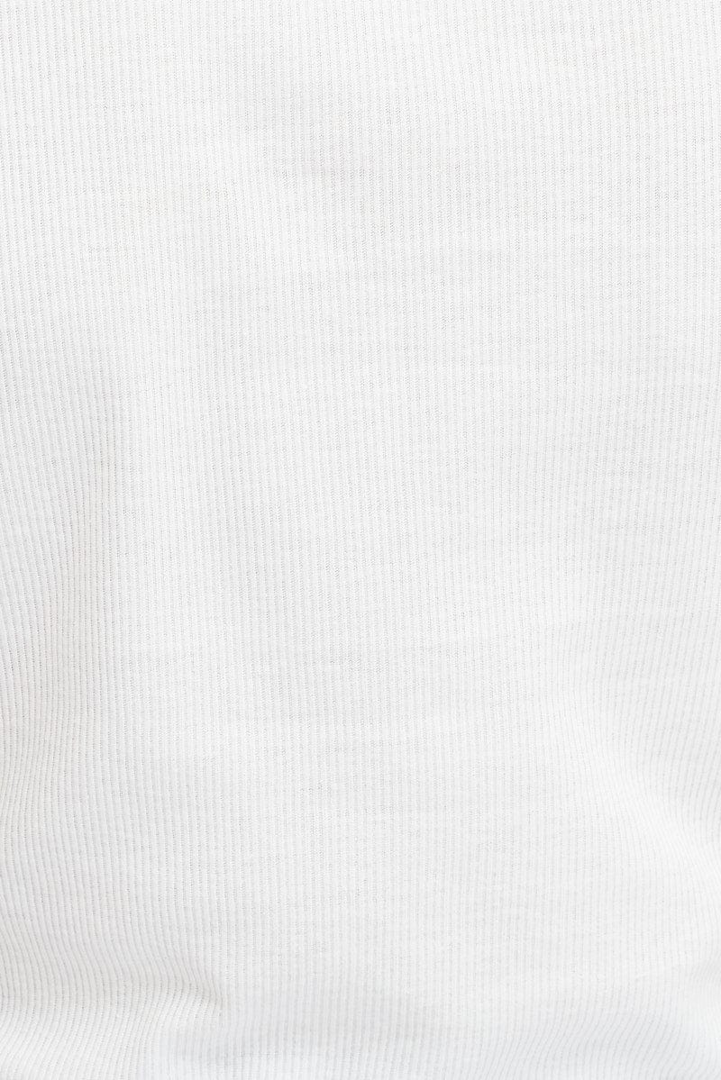 White T Shirt Short Sleeve Crew Neck for Ally Fashion