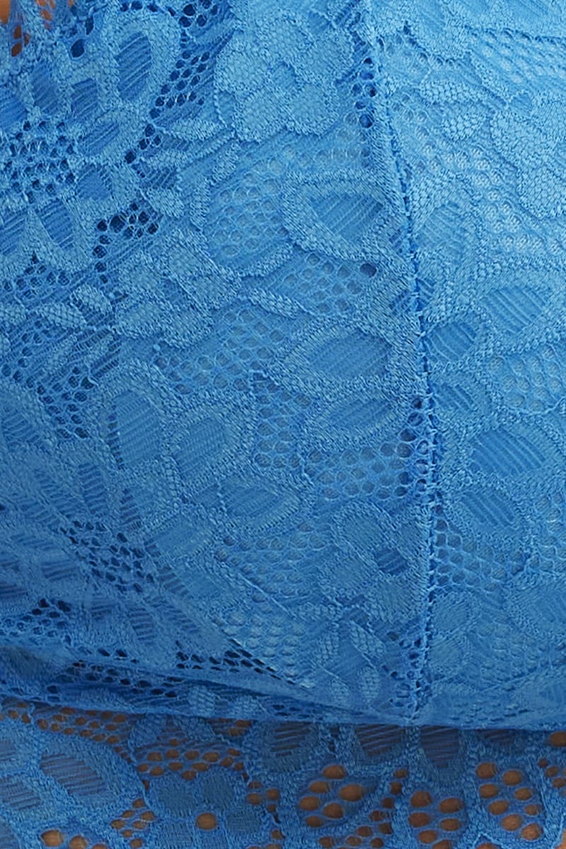 Blue Bralette Lace