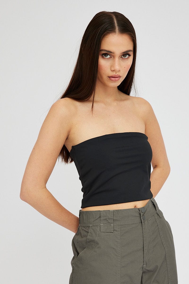 Black Bandeau Top for Ally Fashion