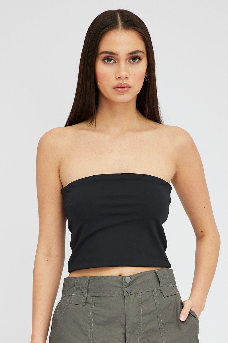 Black Bandeau Top for Ally Fashion