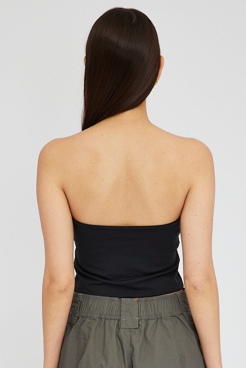 Black Bandeau Top for Ally Fashion