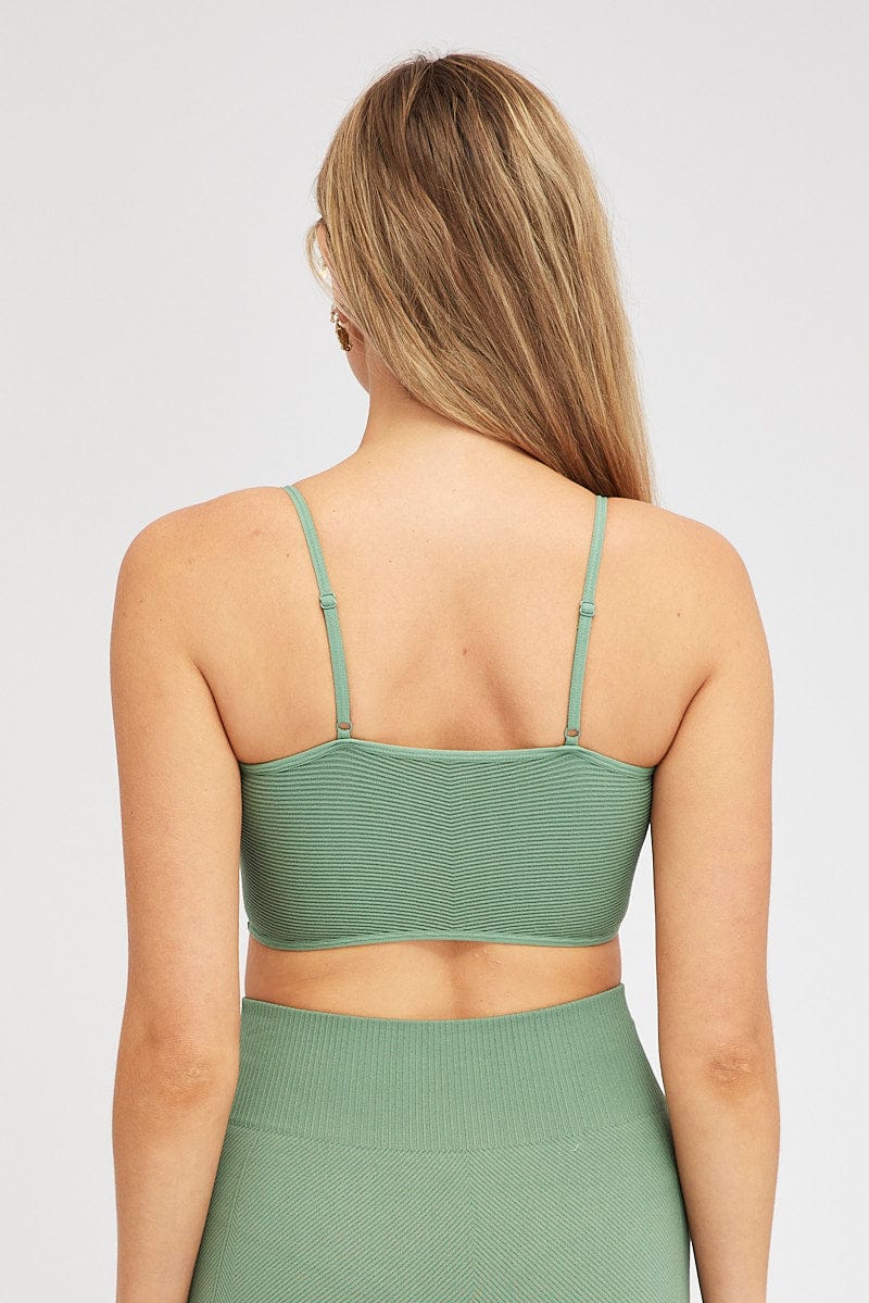 Green Bralette Seamless for Ally Fashion