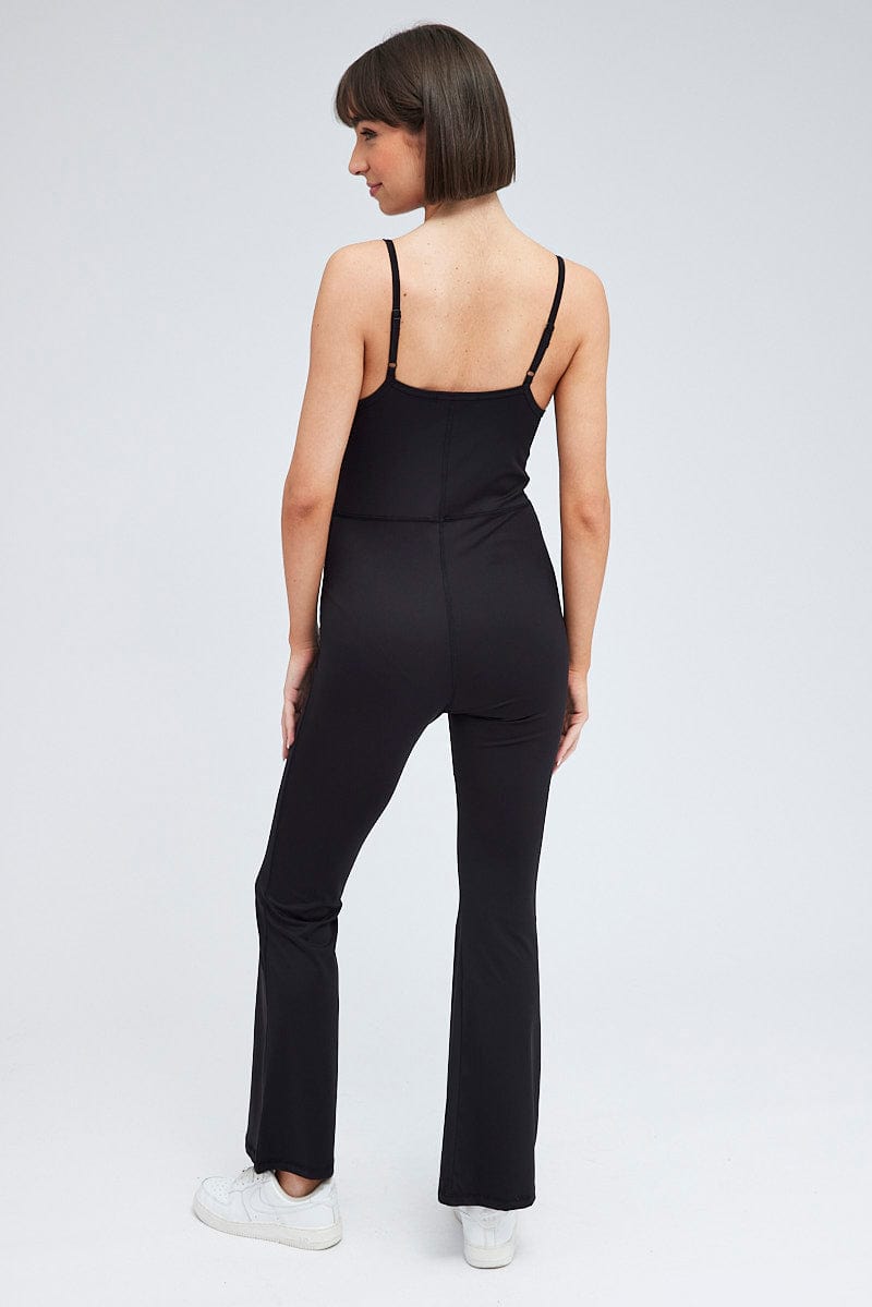 Black Romper Activewear for Ally Fashion
