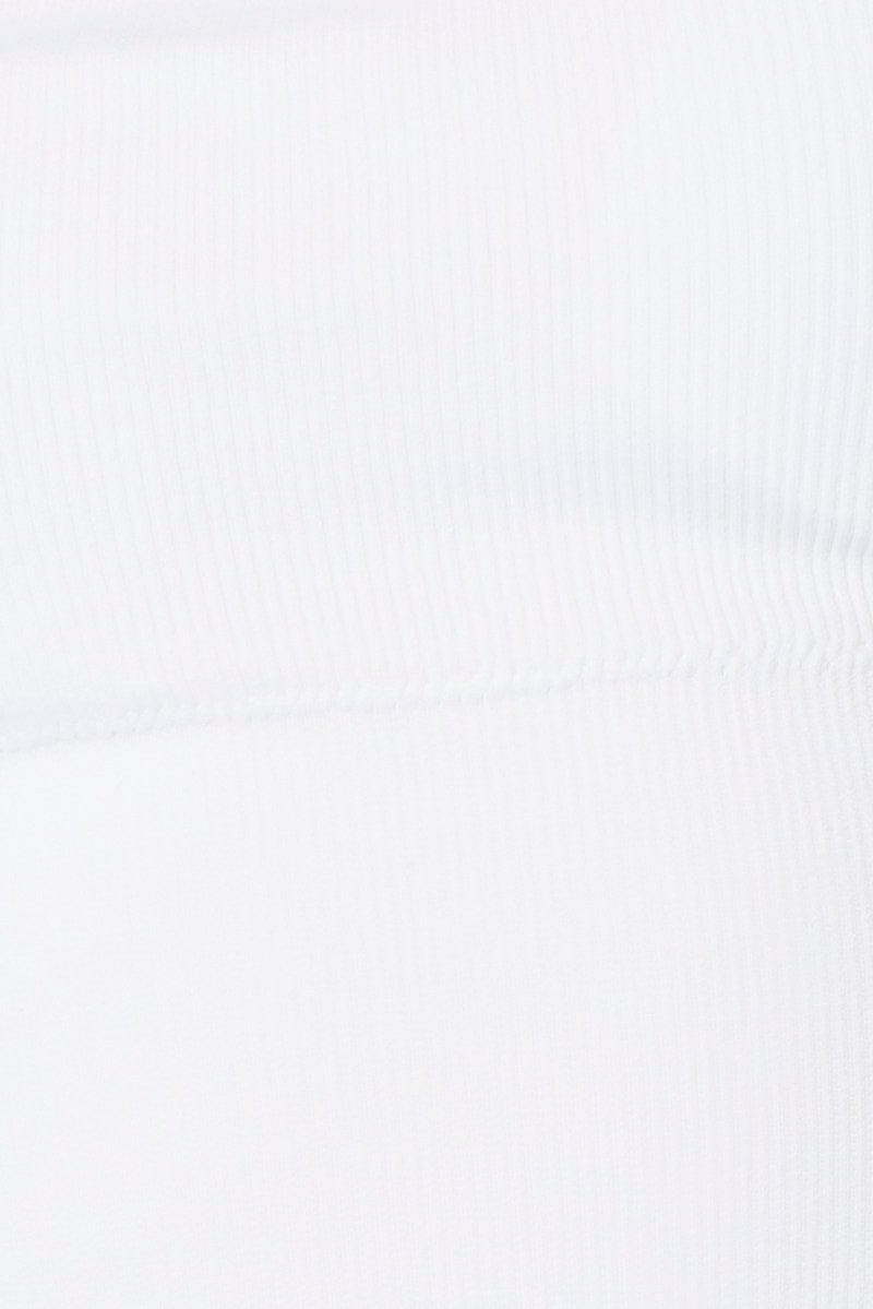 White Bralette Round Neck Seamless | Ally Fashion