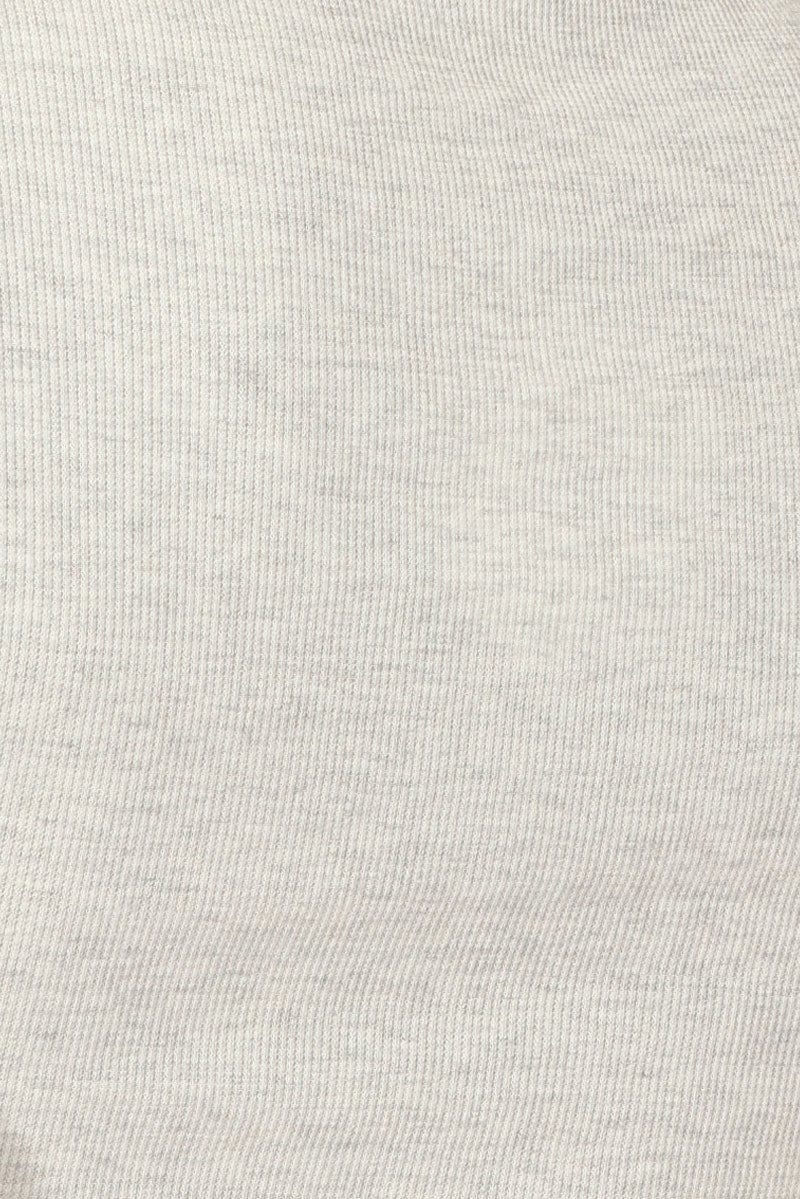 Grey Longline T Shirt Short Sleeve Crew Neck | Ally Fashion