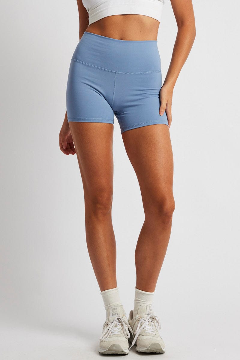 Blue Bike Shorts for Ally Fashion