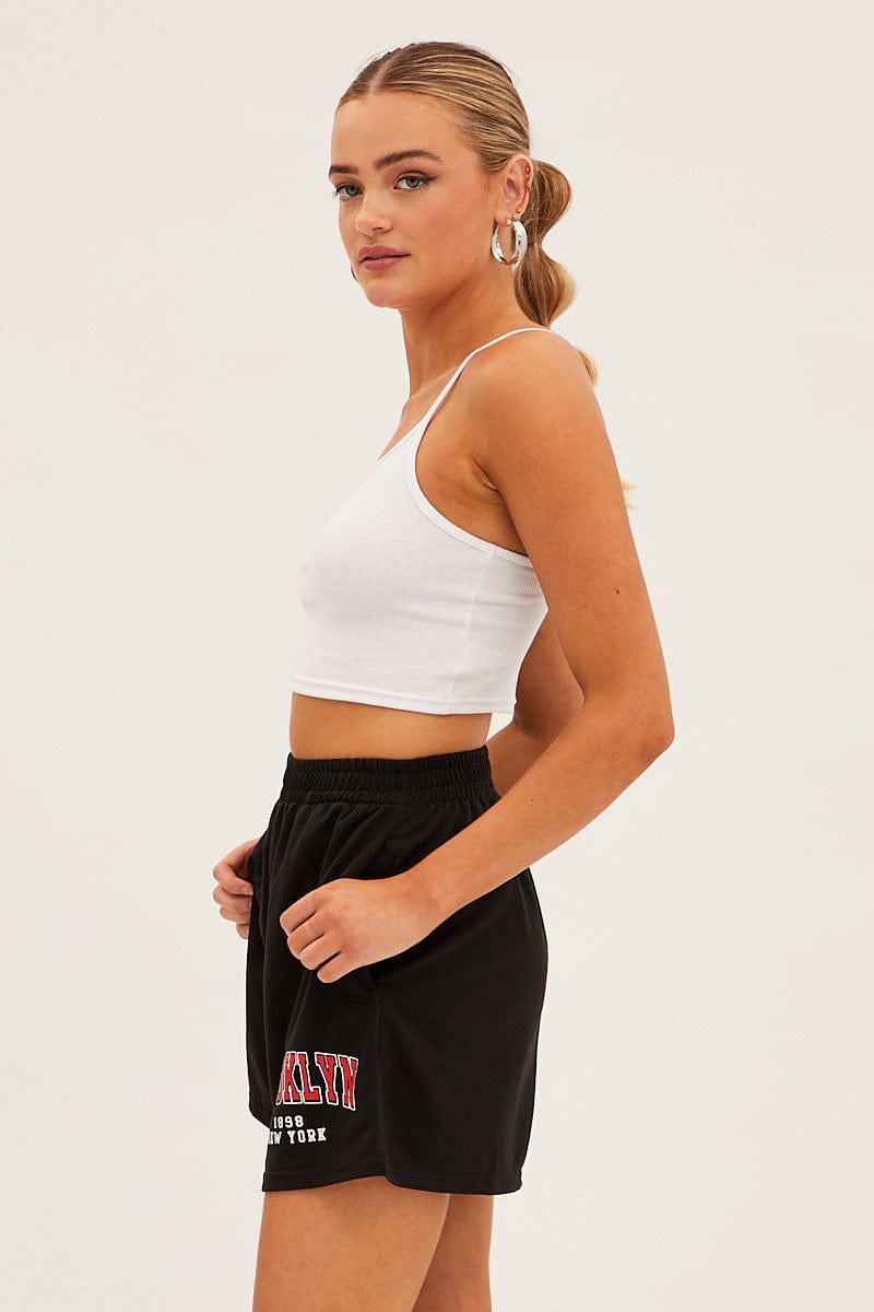 Summer Women Sport Set Tshirt+Biker Shorts 1898 Brooklyn New York