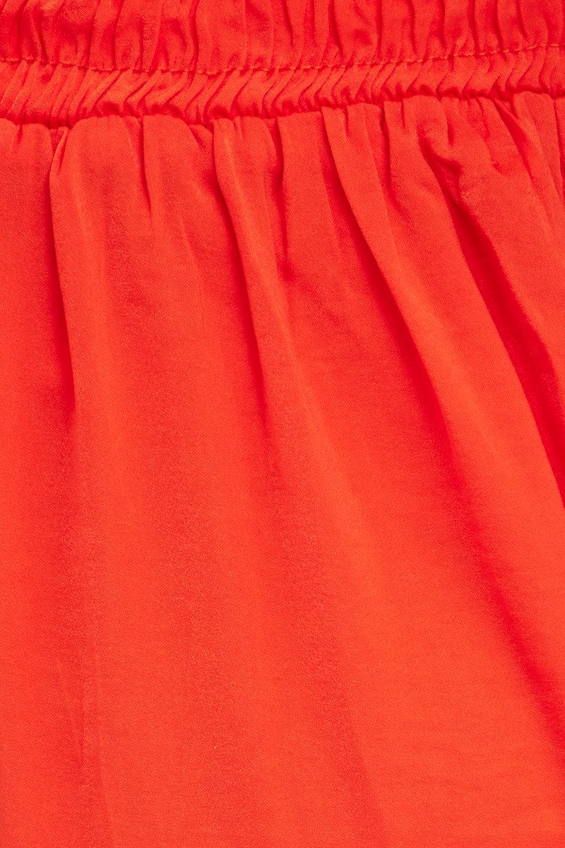 Orange Full Length Fluid Pant for Ally Fashion