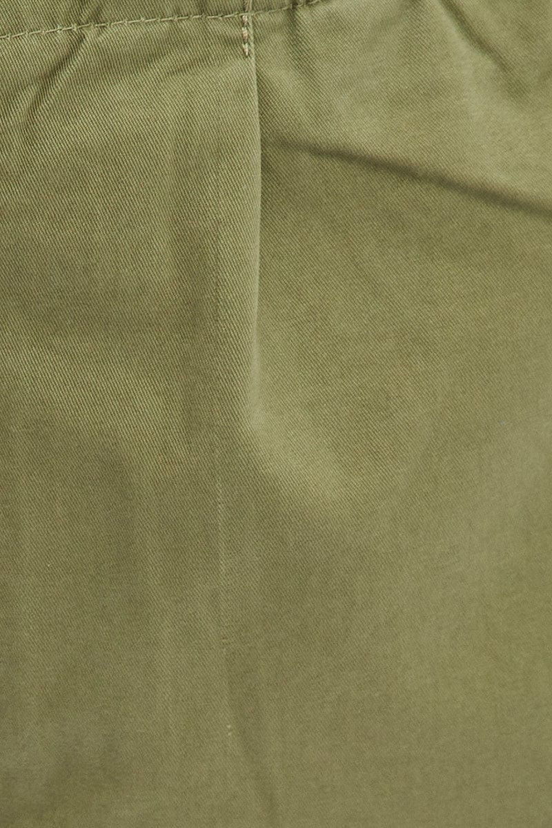 Green Parachute Cargo Pants | Ally Fashion