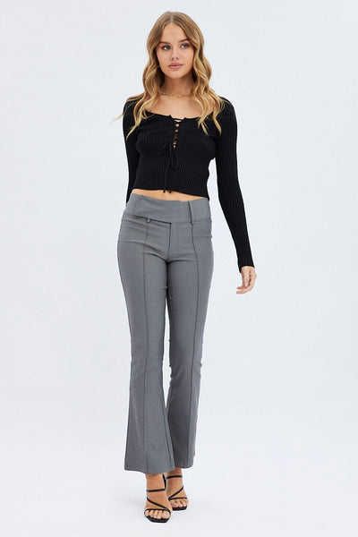 Laney mid-rise flare pant - graphite / xsmall