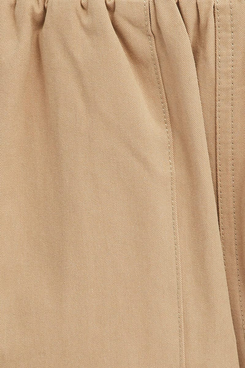 Beige Cargo Pants Wide Leg for Ally Fashion