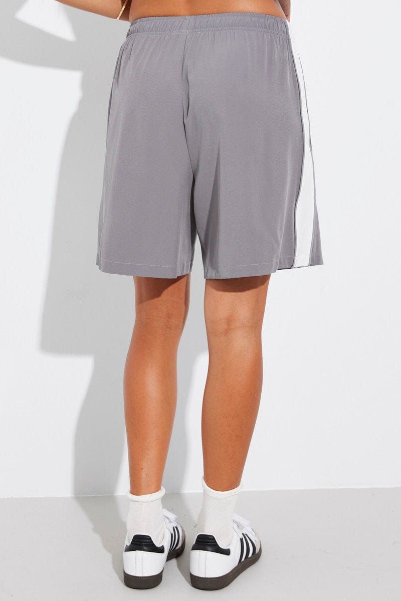 Grey Baggy Basketball Shorts for Ally Fashion