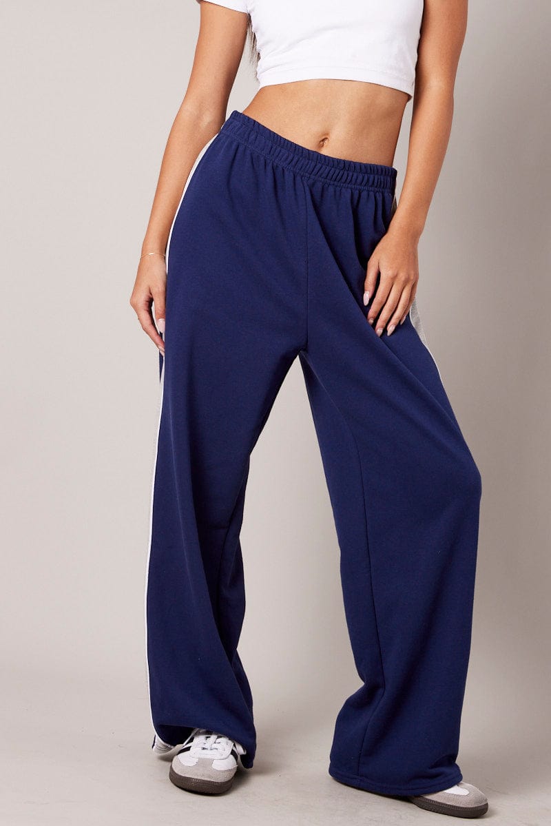 Wide leg trackies sale