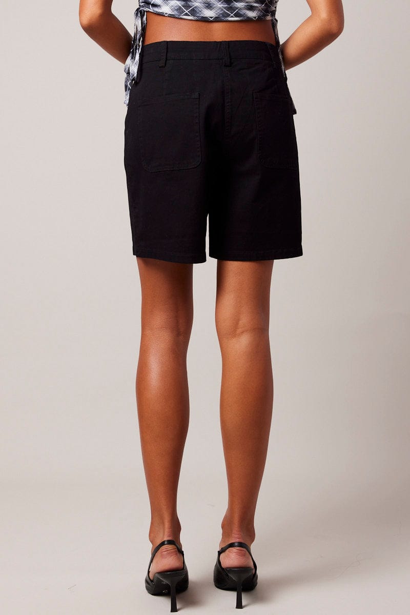 Black Longline Short for Ally Fashion