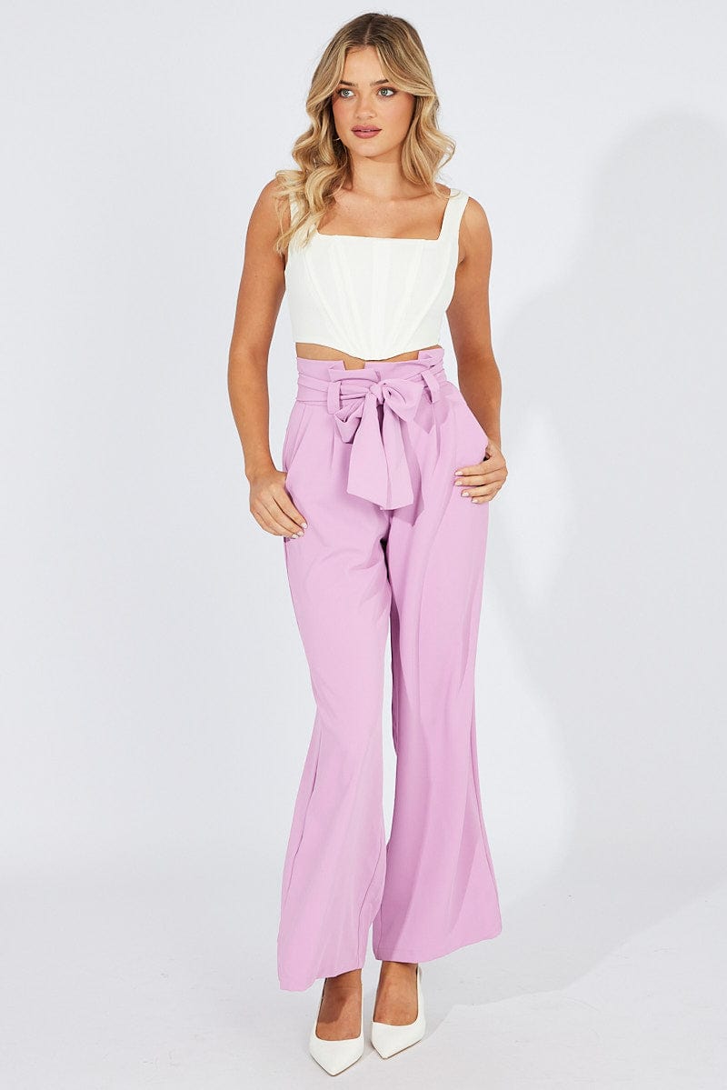 Lilac paper hot sale bag trousers