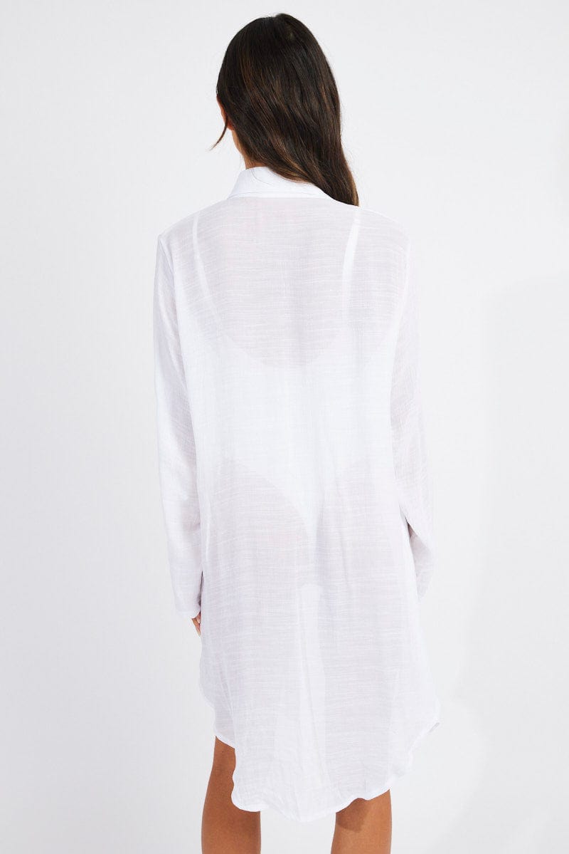 White Beach Shirt for Ally Fashion