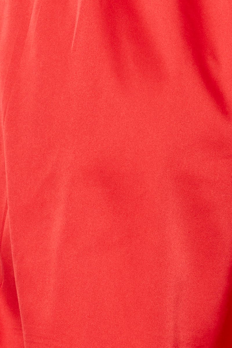 CAIM REGULAR SET Red Bralette Pyjamas Set Satin for Women by Ally