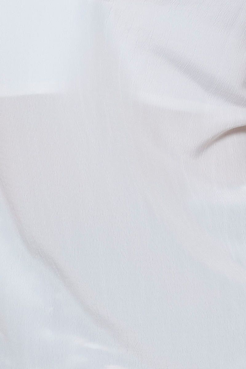 CAMI White Singlet Top Sleeveless V-Neck Linen for Women by Ally