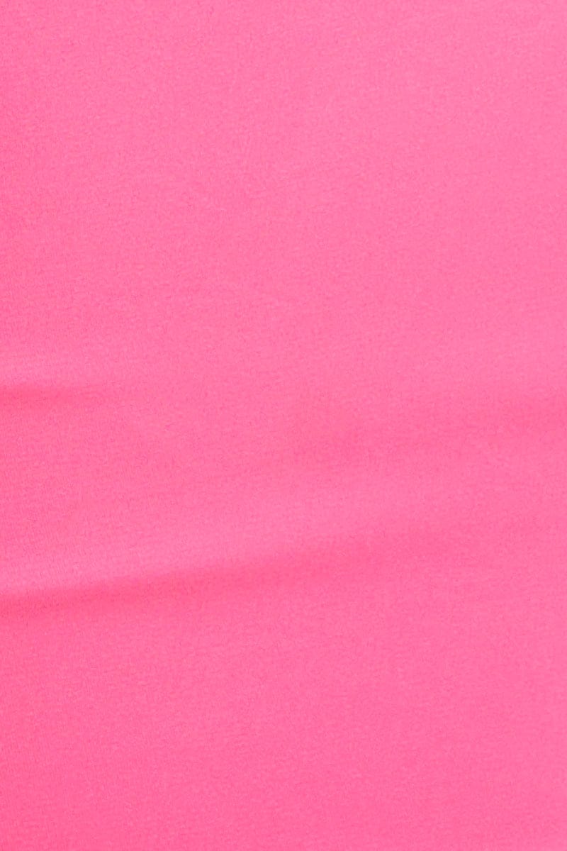CROP TOP Pink One Shoulder Crop Top for Women by Ally