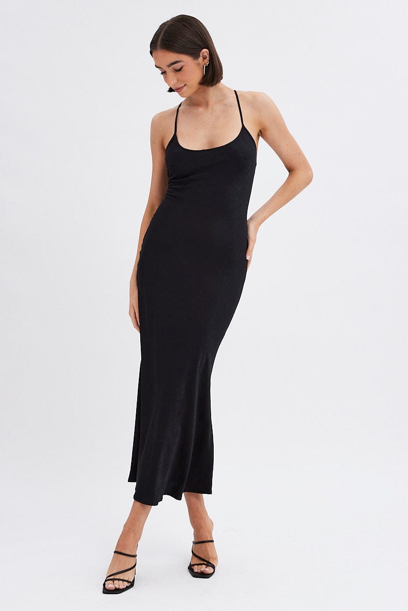 Black Maxi Dress Sleeveless for Ally Fashion