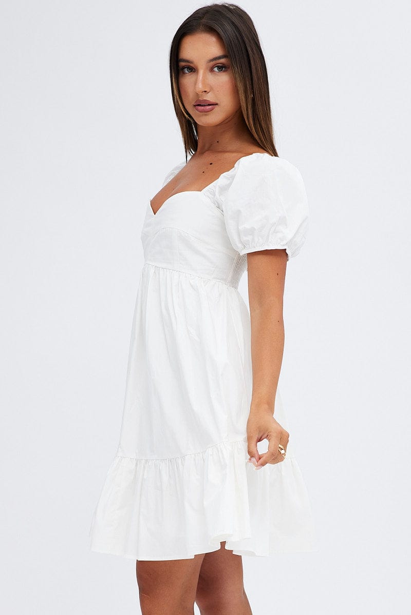 frill detail pleated skater dress Black Frill Detail Pleated Skater Dress Dresses