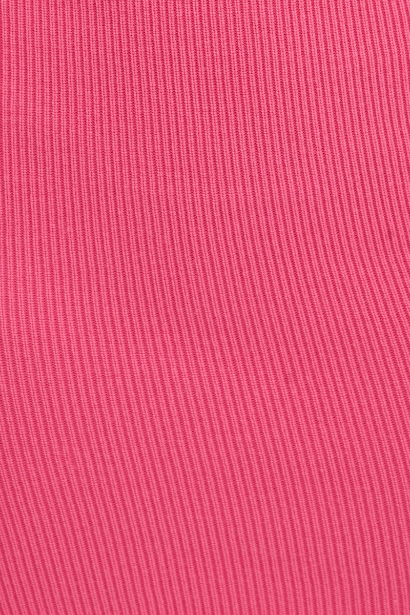 Pink Knit Dress Boob Tube Mini for Ally Fashion