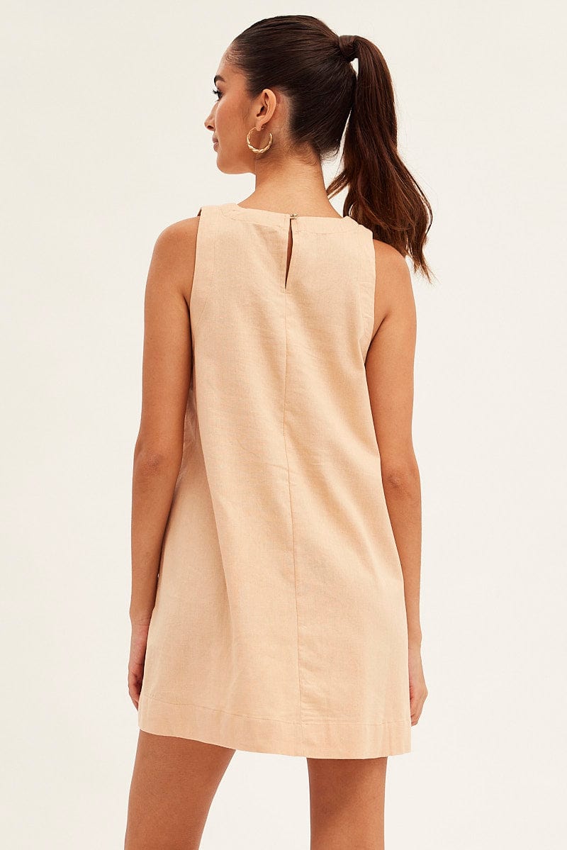 Beige hot sale swing dress