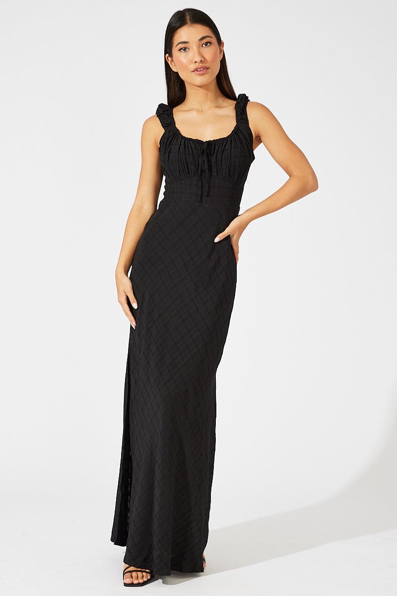 Short black hotsell maxi dress