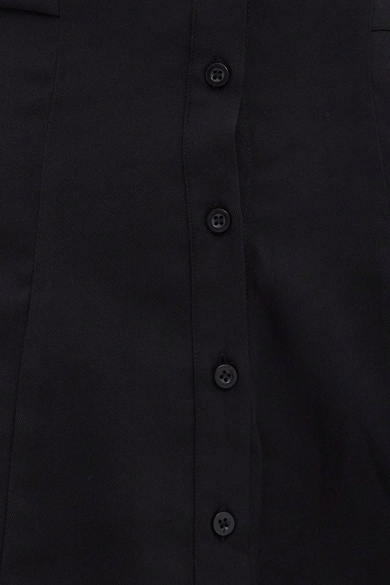 Black Shirt Dress Long Sleeve for Ally Fashion