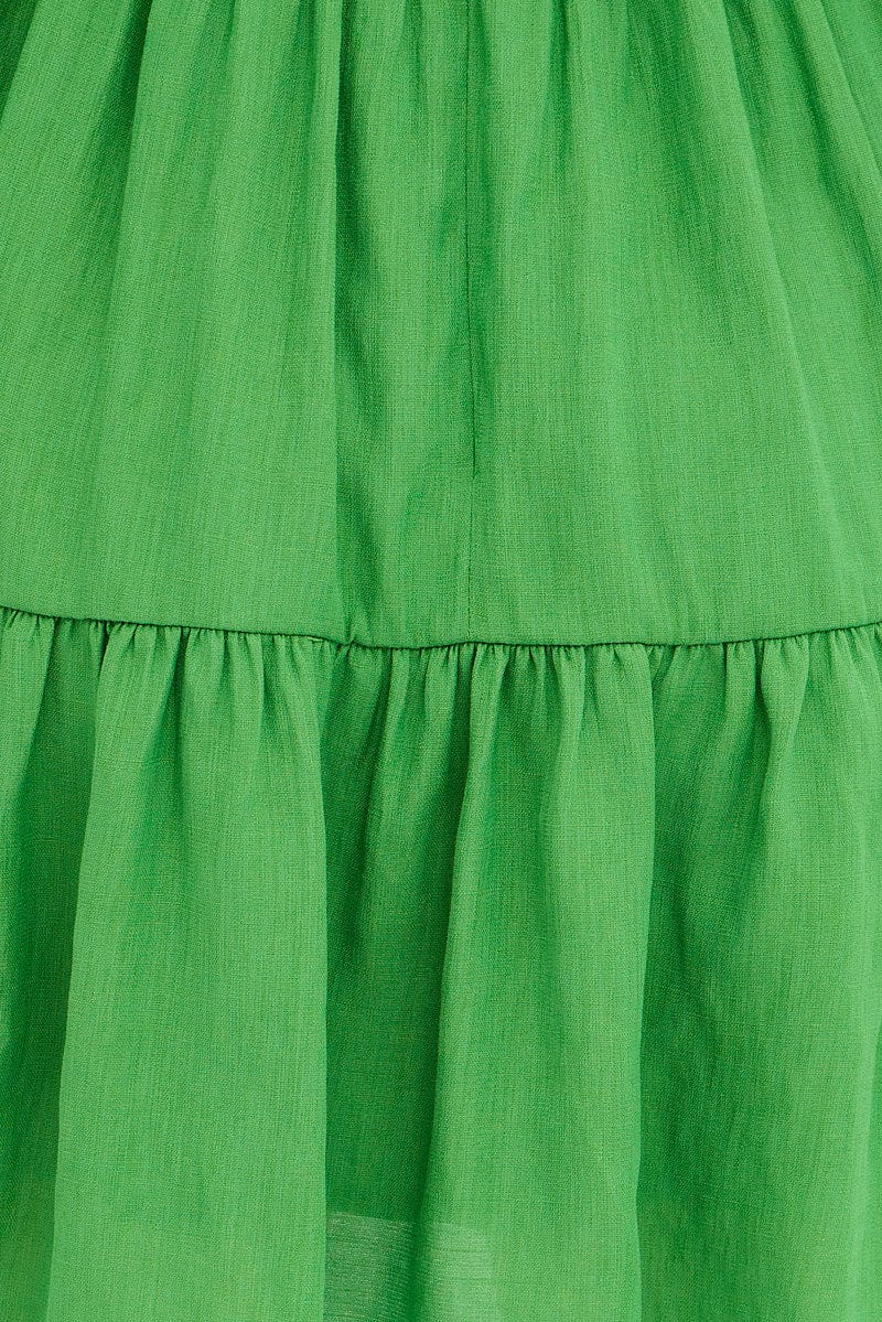 Green Fit And Flare Dress Long Sleeve Mini | Ally Fashion Green Fit And Flare Dress Long Sleeve Mini | Ally Fashion