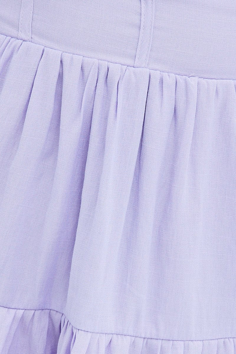 Purple Fit And Flare Dress Long Sleeve Mini | Ally Fashion Purple Fit And Flare Dress Long Sleeve Mini | Ally Fashion