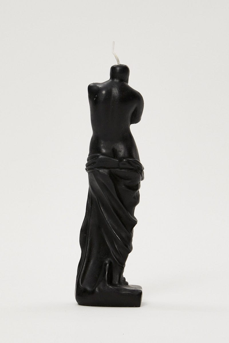 DECORATIONS Black Grecian Figure Candle for Women by Ally