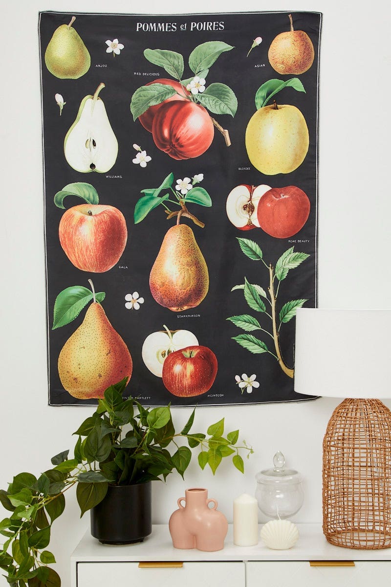 DECORATIONS Print Apple Vintage Wall Tapestry 70Cm By 100Cm for Women by Ally