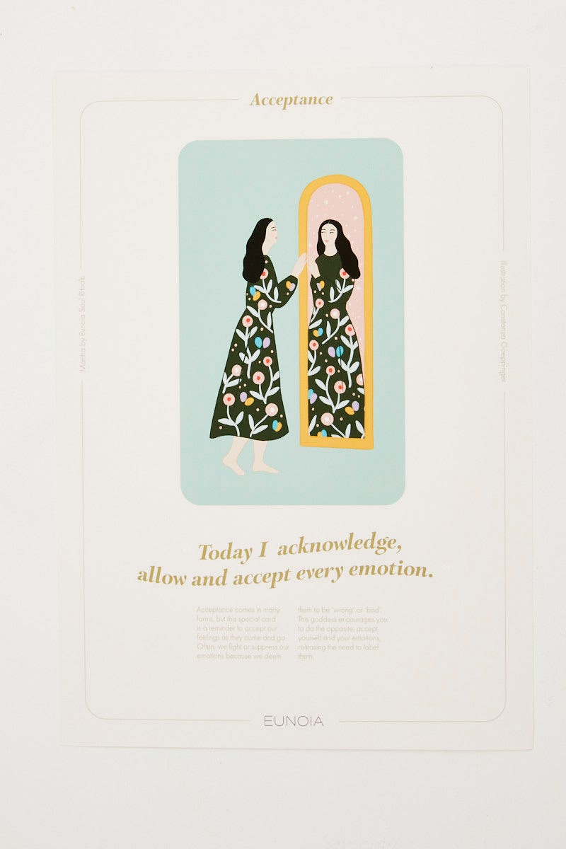 DECORATIONS Print Eunoia Soul Ritual Acceptance A4 Print Only for Women by Ally