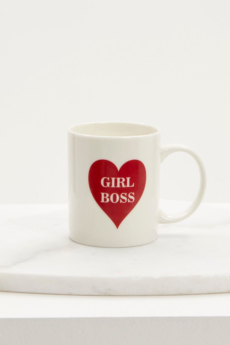 DECORATIONS White Girl Boss Slogan Mug for Women by Ally
