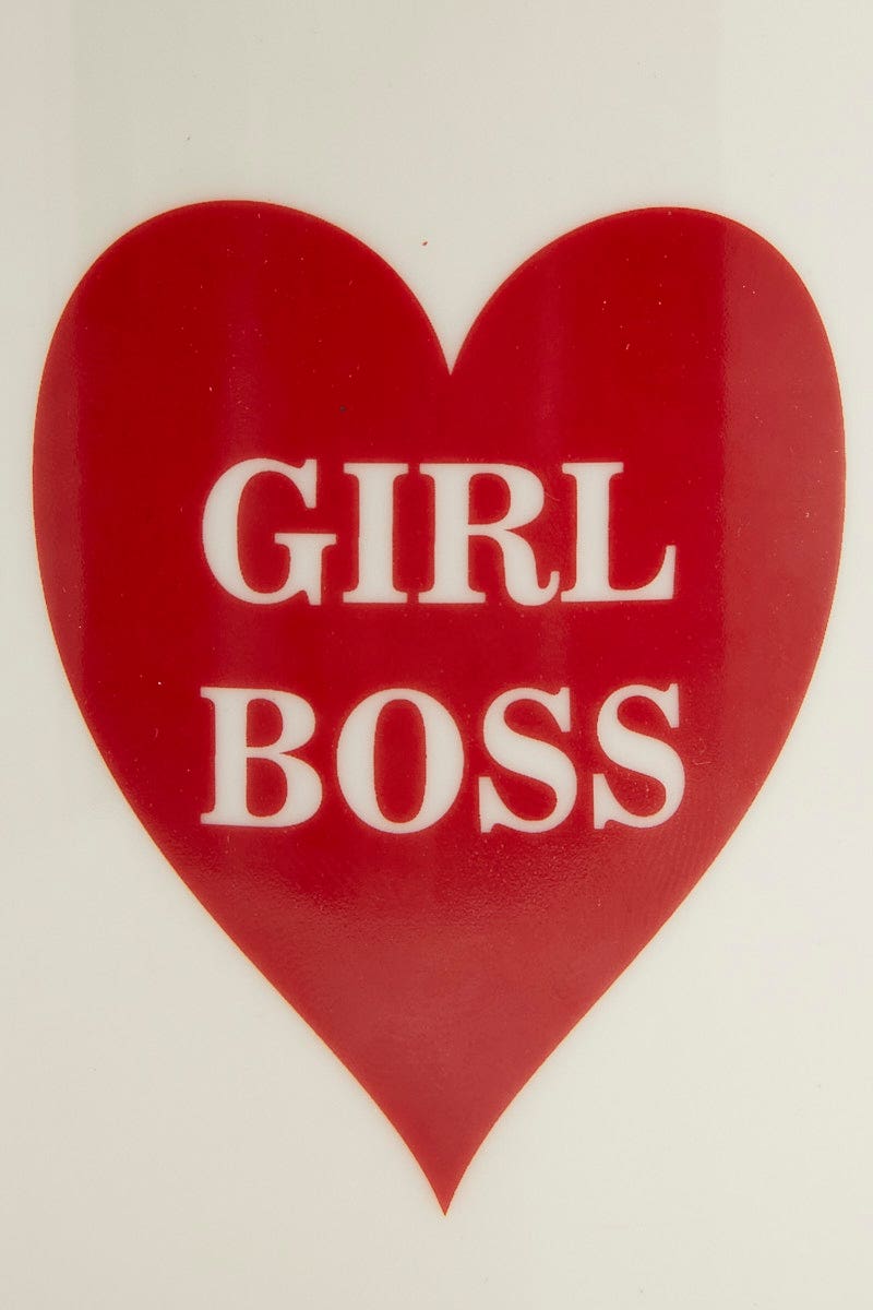 DECORATIONS White Girl Boss Slogan Mug for Women by Ally