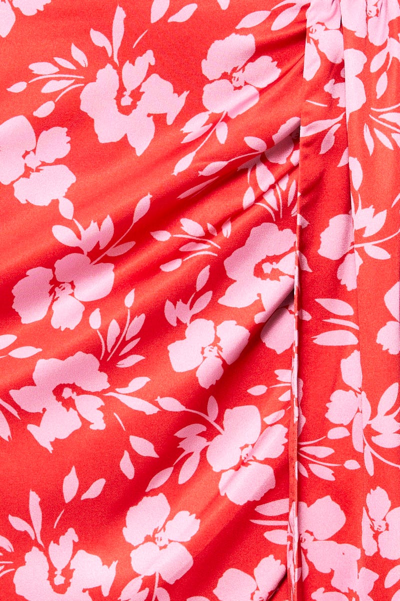 DESIGNER SKIRT Floral Print Designer Floral Print Drape Skirt for Women by Ally