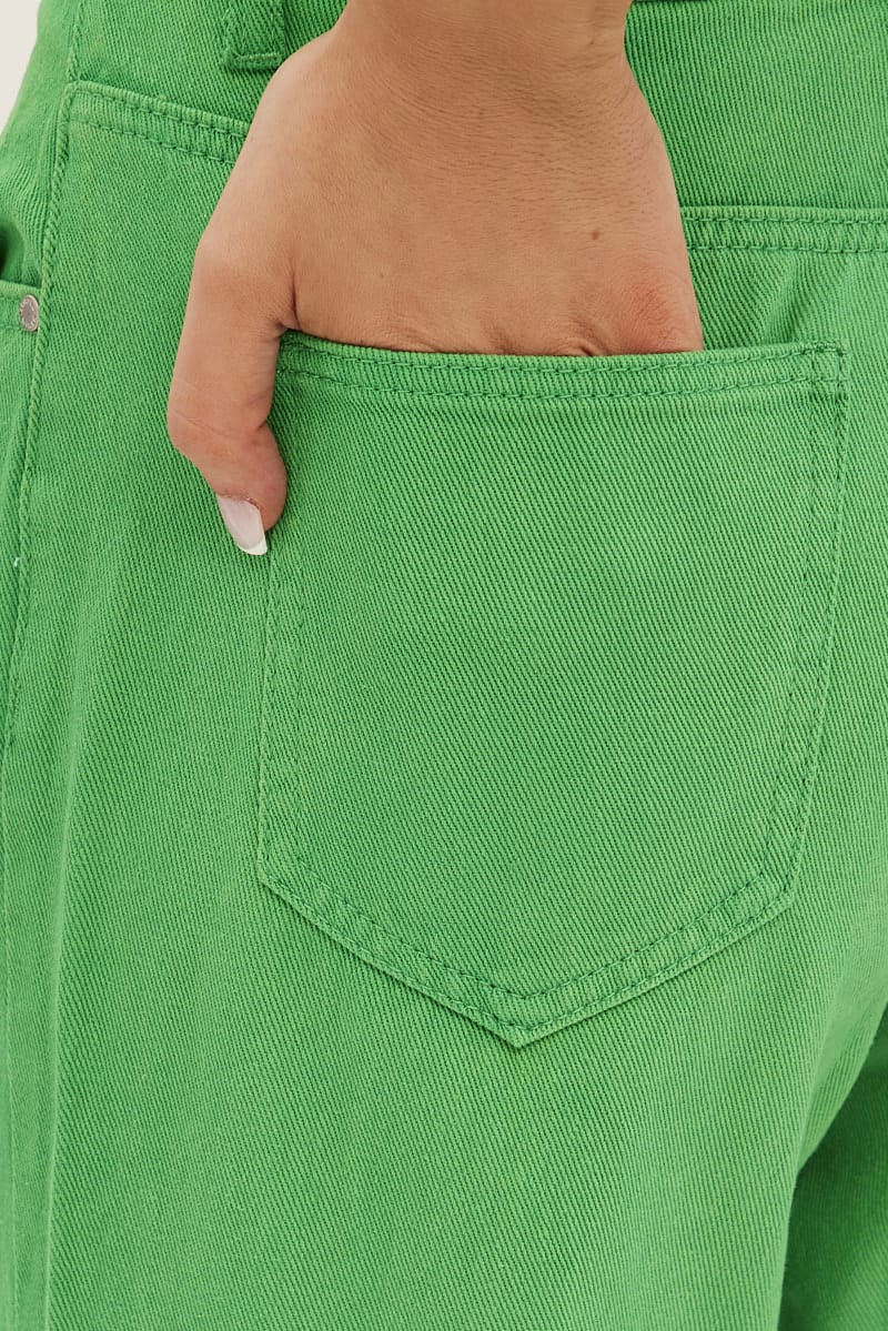 Green Denim Jeans