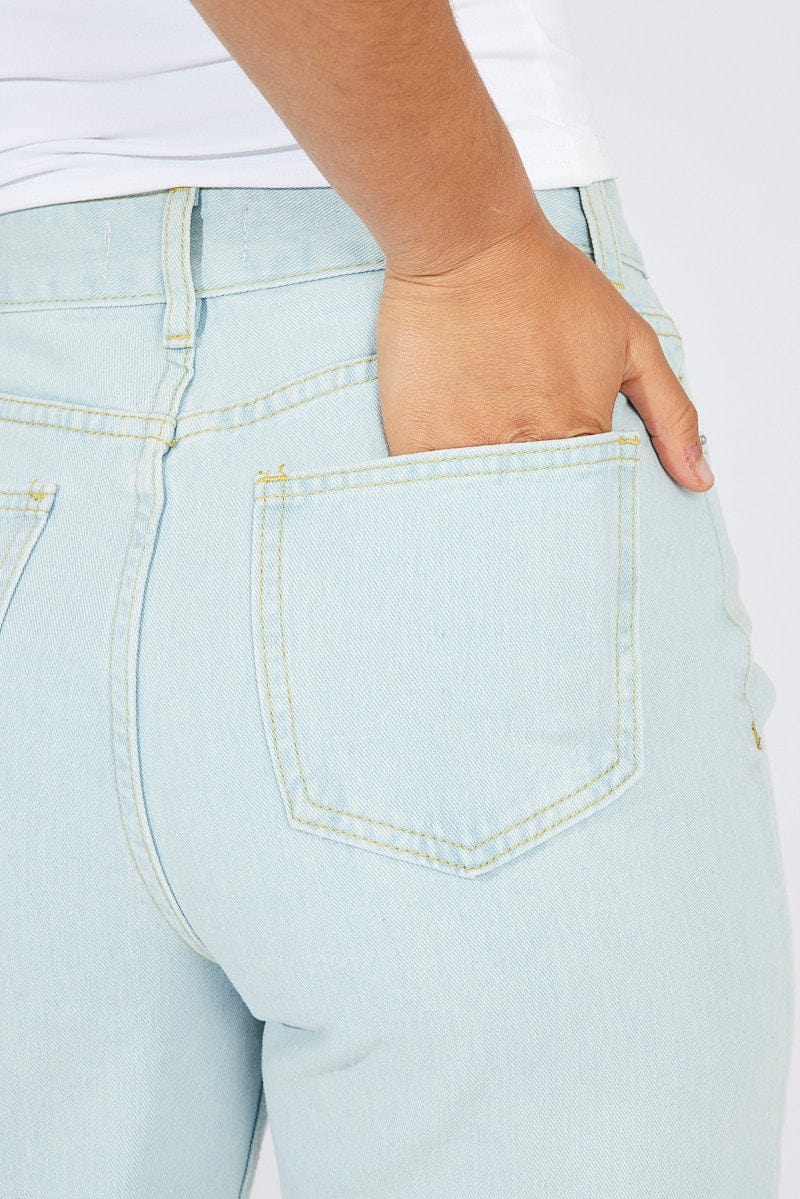 Denim Wide Leg Jean High Rise for Ally Fashion