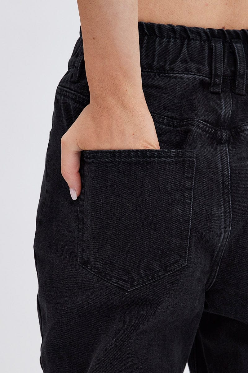 Black hotsell paperbag jeans