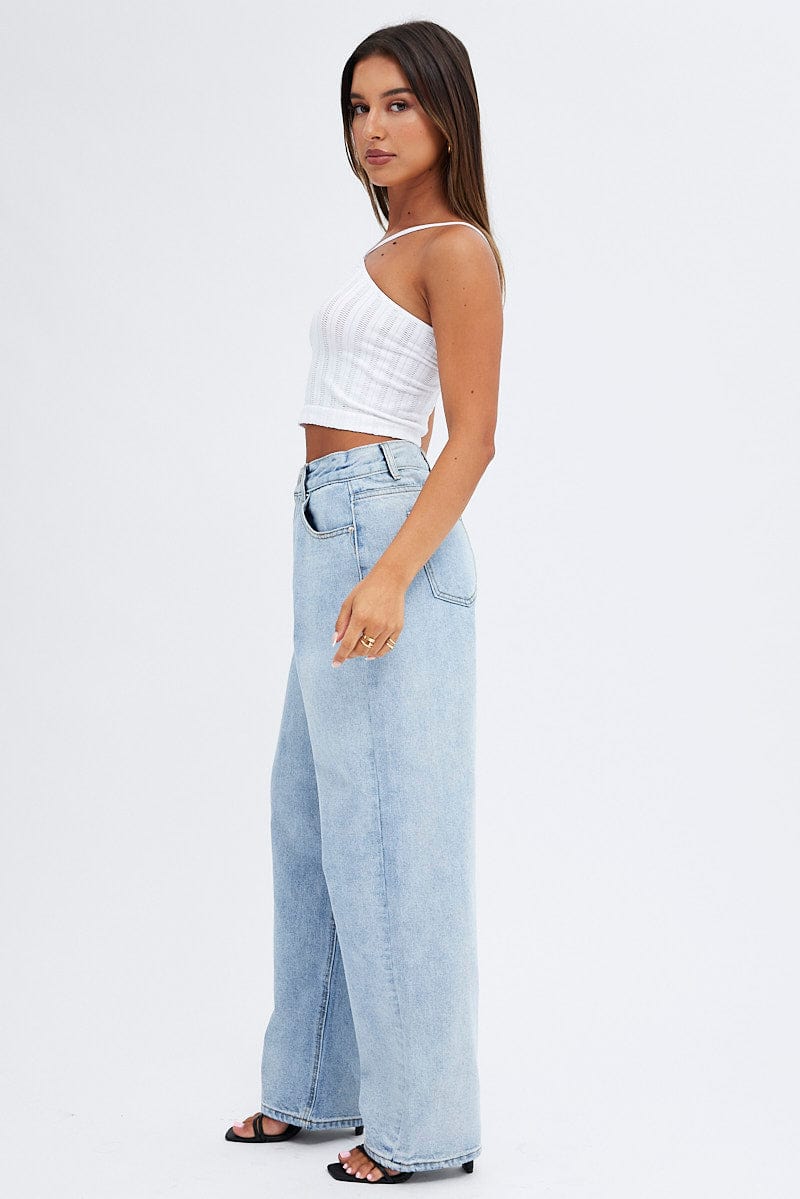 Denim Baggy Jeans Mid Rise for Ally Fashion