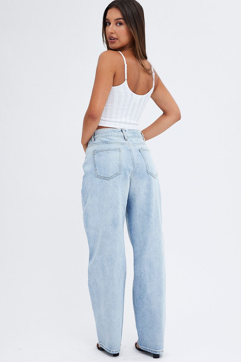 Denim Baggy Jeans Mid Rise for Ally Fashion