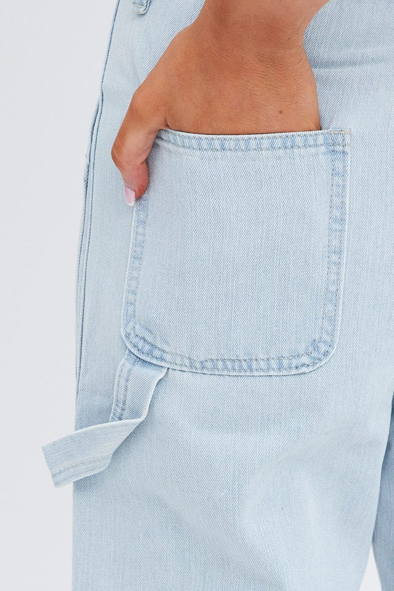 Denim Cargo Denim Jeans High Rise for Ally Fashion